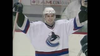 Ryan Keslers First NHL Goal 31 vs Flames Nov 29 2003 CBC Full [upl. by Hgielime]