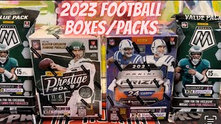 Prizmatic  HOF Parallel amp More 🏈 2023 Panini Prizm Football Prestige Football and Mosaic 👍 [upl. by Llennehc]