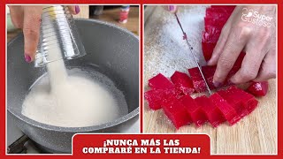 Gomitas de gelatina caseras ¡nunca más las compraré en la tienda [upl. by Esinahs]