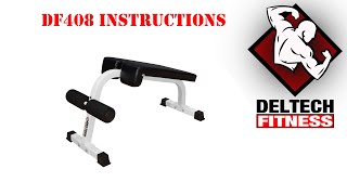 DF408 Sit Up Bench Instructions by Deltech Fitness [upl. by Restivo]