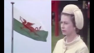 BRITISH AND WELSH ANTHEMS  Investiture of Charles Prince of Wales 1969 [upl. by Eutnoj]