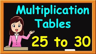 Learn Table of 25 To 30  Table of 25 To 30  25 to 30 tables  25 se lekar 30 tak Ke Pahade [upl. by Inoj]