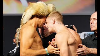 Shavkat Rakhmonov Ian Garry Clash Heads at UFC 310 WeighIns  MMA Fighting [upl. by Vastah535]