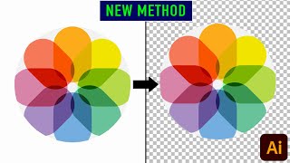 How To Make A Logo Background Transparent in illustrator 2024 [upl. by Aicenav]