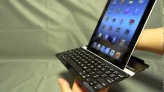 ロジクール：iPad対応カバー型Bluetoothキーボード「Ultrathin Keyboard Cover」 [upl. by Yrac]