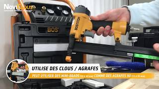 BOSTITCH SB2IN1 Le seul appareil qui cloue et agrafe [upl. by Otilopih]