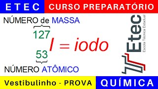 Vestibulinho ETEC 2025 🎯 Correção da Prova de QUÍMICA etec 2024 BoraETEC [upl. by Halas512]