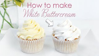 How to make your Buttercream Frosting White  Cake Decorating Tutorial [upl. by Garcon]