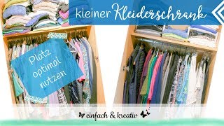 Kleinen Kleiderschrank organisieren  Platz optimal ausnutzen  Die Ordnungsfee [upl. by Covell530]