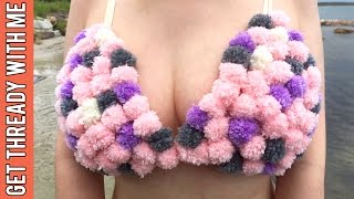 DIY Pom Pom Bralette  Get Thready With Me 14 [upl. by Yee257]