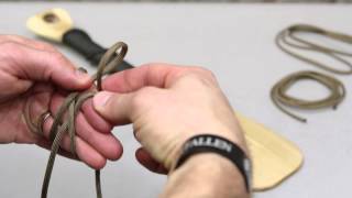 Knot of the Week How to Wrap a Paddle or Handle with Paracord [upl. by Owades]