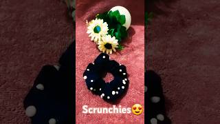 DIY Scrunchie 😍 diy sewing swerahina shorts viralshorts [upl. by Cecilia358]