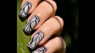 Tuto Nail Art Papillon  Nail Art Butterfly [upl. by Estis]