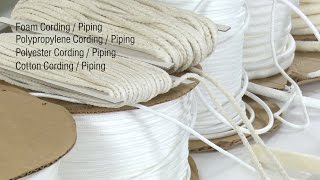 Cording Welting  Piping  Selection Guide [upl. by Nylac657]