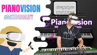 Zongorázás VRban O  PianoVision  mixedreality [upl. by Areek]