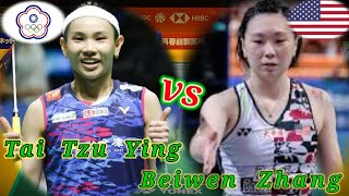 Badminton Tai Tzu Ying TPE vs USA Beiwen Zhang Womens Singles [upl. by Dollar]