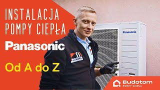 Montaż pompy ciepła Panasonic KITWXC12H9E8 w Lutyni  Krok po kroku [upl. by Neelak]