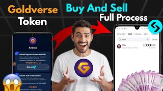 Gold Verse Tokens Buy And Sell Full Process  How To Sell Goldverse Token On Bitgit  Bitgit Wallet [upl. by Eignat]