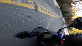 1st Crash Hwy 9 2019 Yamaha R3 12202020 [upl. by Adnamra]