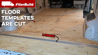 Sprinter Van Floor Install in the Moto Van Build  Part 1 [upl. by Sudnor982]