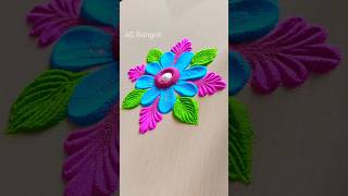 Easy Rangoli  Rangoli diwalirangolirangolishorts easyrangoli [upl. by Airamasor458]