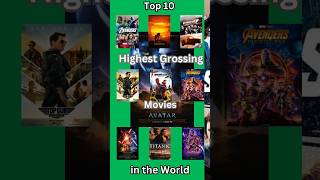 Top 10 Highest Grossing Movie in the World jdtop10 movie movies top10movies hollywoodmovies [upl. by Oker495]