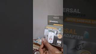 Universal all in one worldwide Adapter with Dual USB flipkartdelivery unboxingThe quality is bad😐 [upl. by Bille]