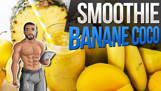 RECETTE SMOOTHIE BANANE COCO [upl. by Hara911]