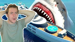 Fish Biologist reacts to quotMegalodon Attackquot [upl. by Aehsrop]