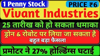 Vivanta Industries Ltd Share PriceVivanta Industries Share NewsVivanta Industries ShareSmse [upl. by Duffie233]