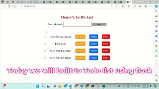 Flask To Do App [upl. by Lennon]