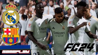 Real Madrid vs Barcelona  Supercopa da España  FC24 PS5 [upl. by Ycaj]