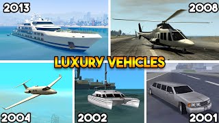 EXPENSIVE LUXURY VEHICLES FROM EVERY GTA GAME [upl. by Youngran]