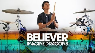 BELIEVER  Imagine Dragons  Alejandro Drum Cover Batería [upl. by Gisser]