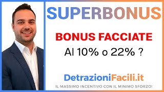 SUPERBONUS 110 bonus facciate al 10 o il 22 [upl. by Ahsinert]