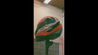 Custom Helmet Painting VHS Style shorts [upl. by Nallij723]