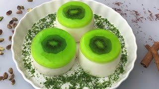 Firni With Jello And Fruit فرنی با جیلی و‌میوه Firni Afghan Dessert [upl. by Eelame610]