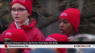 God Save the King Bilingual  Remembrance Day 2024 Ottawa Canada [upl. by Sanchez]