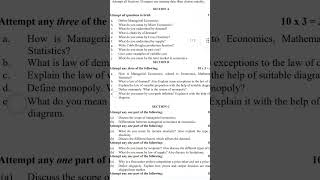 Managerial Economics Question paper  Important Questions for MBA AKTU [upl. by Assirrem]