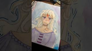 Amalthea in my style🦄💜 thelastunicorn amalthea unicorn art painting viral [upl. by Aala566]