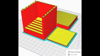 Shadow Box 3D Print Test with Custom Design and Inserts  70mm Square 6Hour Print [upl. by Ecinehs]