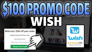 Wish Promo Code 2023  Save 100 Wish app Discount Code [upl. by Ehlke]