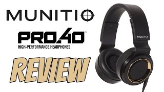 Munitio Pro40 Headphones Review  FOR BASS LOVERS [upl. by Adiaros670]