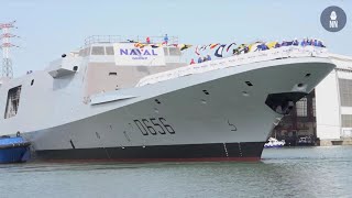 Naval Group Launched ‘Alsace’ the 1st FREMM DA for the French Navy [upl. by Camille]