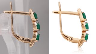 High end jewelry retouching  Part13  Photoshop Research [upl. by Arbe]