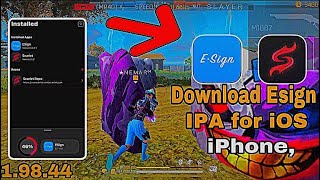 Download Esign😱IPA for iOS iPhone📱free fire script 🔥 [upl. by Bbor317]