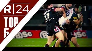 NRL Top 5 Hits  Round 24  Feat Croker Sims Burgess Evans amp Mannering [upl. by Christin]