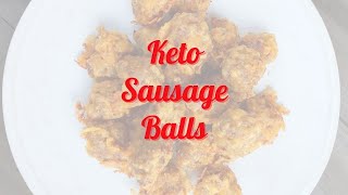 KETO SAUSAGE BALLS  02G NET CARBS EACH [upl. by Aros]