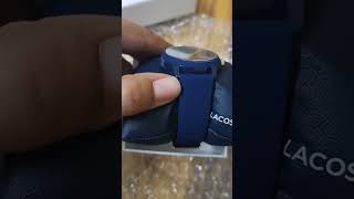 Lacoste watch unboxing and review from tata cliqluxurylacoste tatacliq luxury watch fashion [upl. by Adnawat]