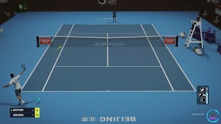 Tiebreak gameplay  Grigor Dimitrov vs Yoshihito Nishioka  Hardest Difficulty PC Early access 4 [upl. by Ellehctim]